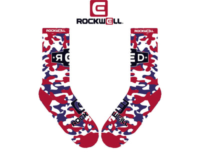 R.E.D Camo USA Crew Socks - Patriotic Comfort - Korvel