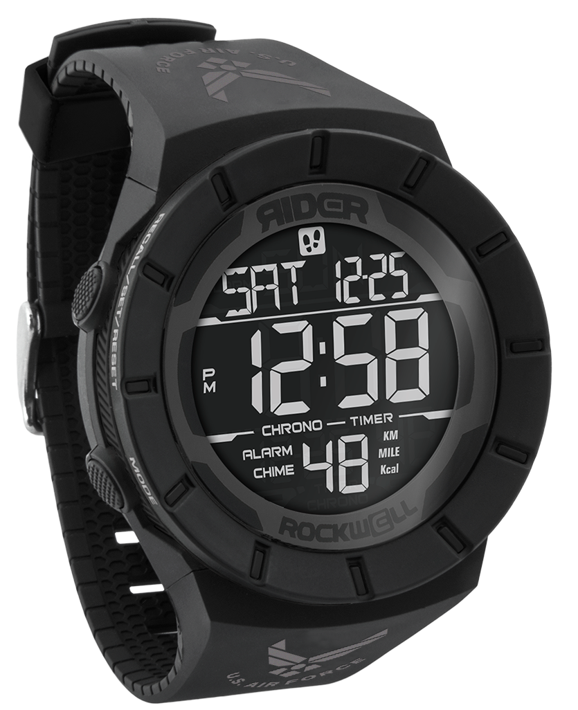 Coliseum Fit™ Phantom Black Air Force Edition Watch - Korvel
