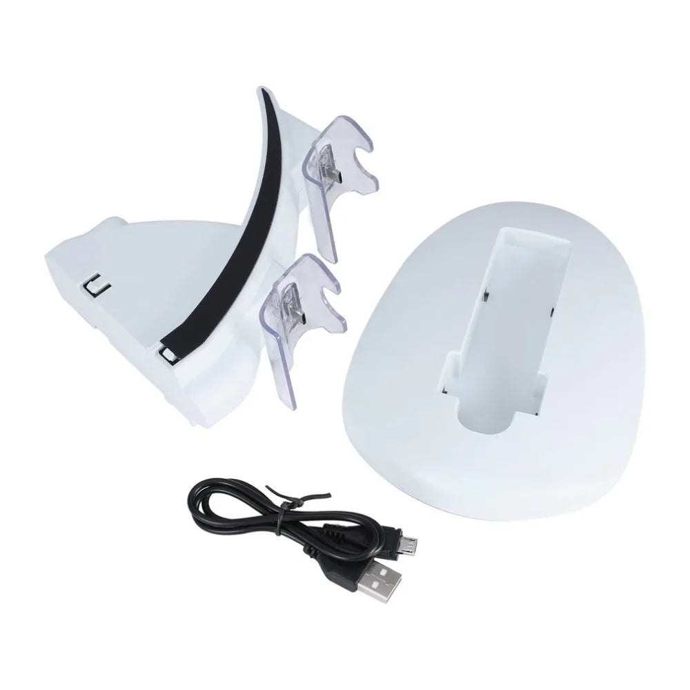USB LED Light Dual Controller Charging Dock Station Charger for Microsoft for Xbox One Controllers Game Accessories With Cable - Korvel