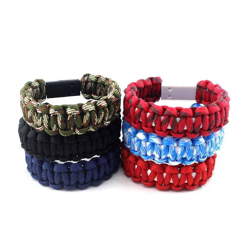 Stylish USB Cable Bracelet for Charging and Data Transfer