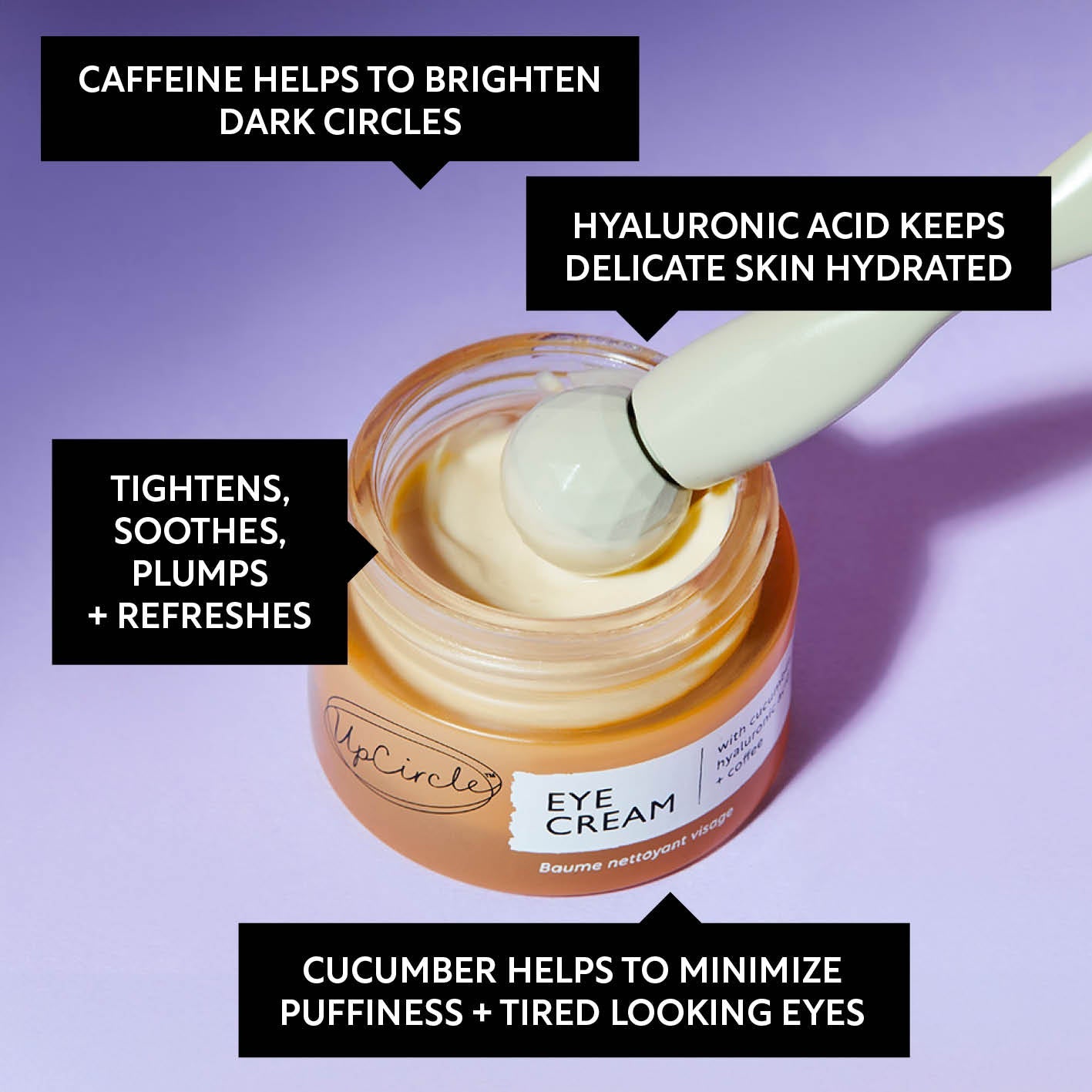 Eye Cream with Hyaluronic Acid & Coffee - Korvel