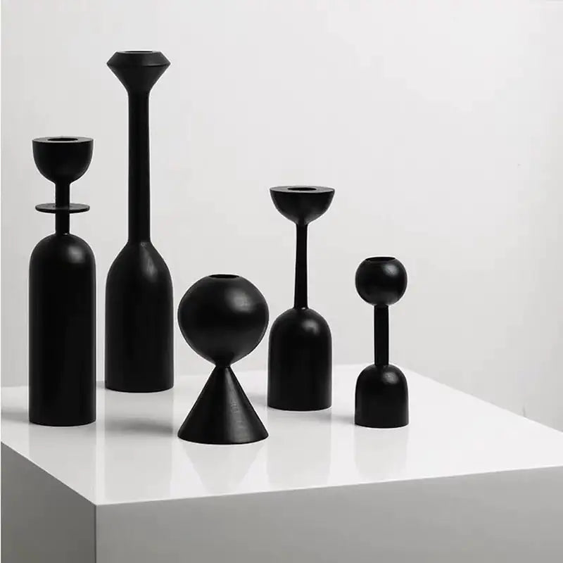Ensemble de porte-bougies élégant pour la décoration intérieure
