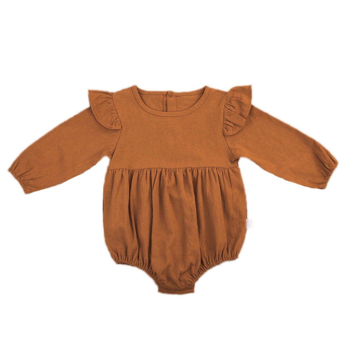 Ensemble Combinaison à Manches Longues en Papillon pour Filles Tout-Petits