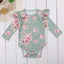Ensemble Combinaison à Manches Longues en Papillon pour Filles Tout-Petits