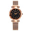 Montre à Quartz de Luxe pour Femmes STEVVEX - Design Magnétique Ciel Étoilé