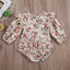 Ensemble Combinaison à Manches Longues en Papillon pour Filles Tout-Petits