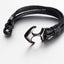 Pulsera de Ancla de Acero de Titanio Elegante para Hombres y Mujeres
