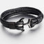 Pulsera de Ancla de Acero de Titanio Elegante para Hombres y Mujeres