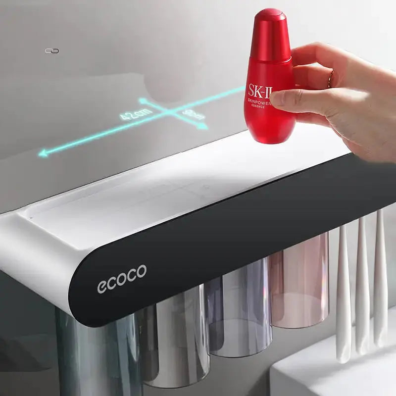 Magnetic Toothbrush Holder - Premium Bathroom Organizer
