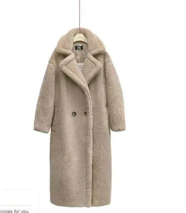 Manteau Long en Cachemire d'Agneau pour l'Hiver