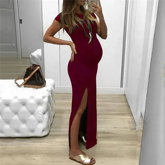 Robe de maternité longue élégante pour chaque occasion