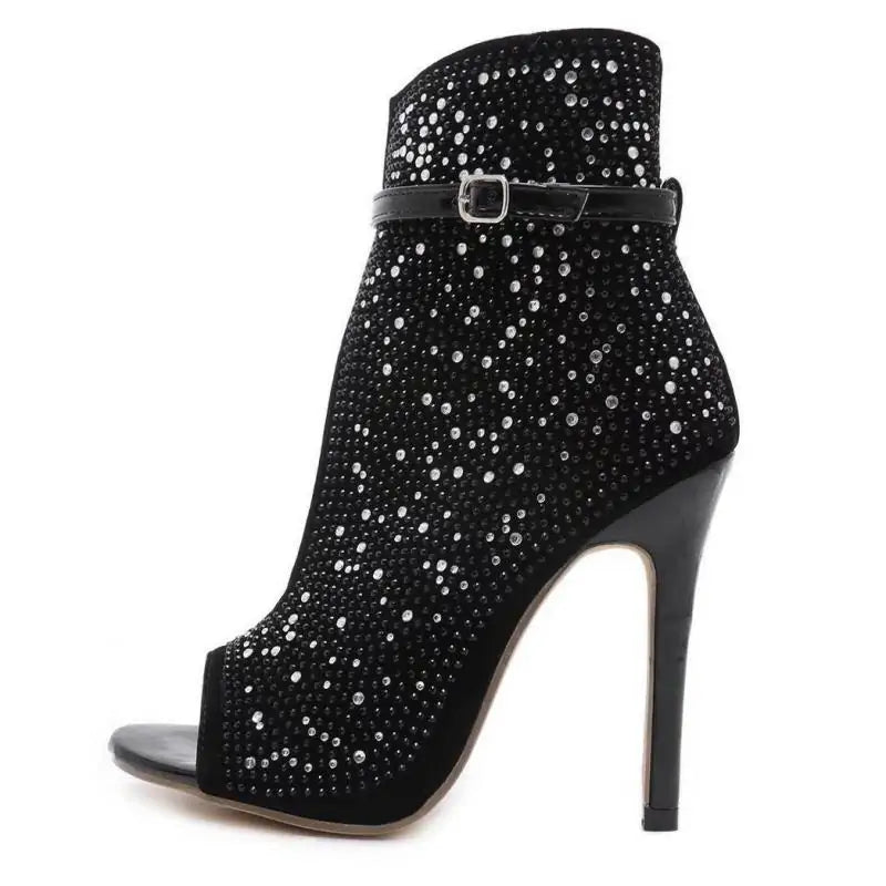 Elegant Crystal High Heels for Women