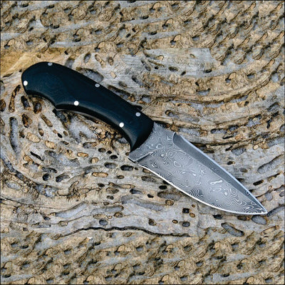 Premium Custom Damascus Steel Hunting Knife - Korvel