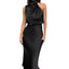 Elegant Women's Maxi Dress in Luxurious Satin