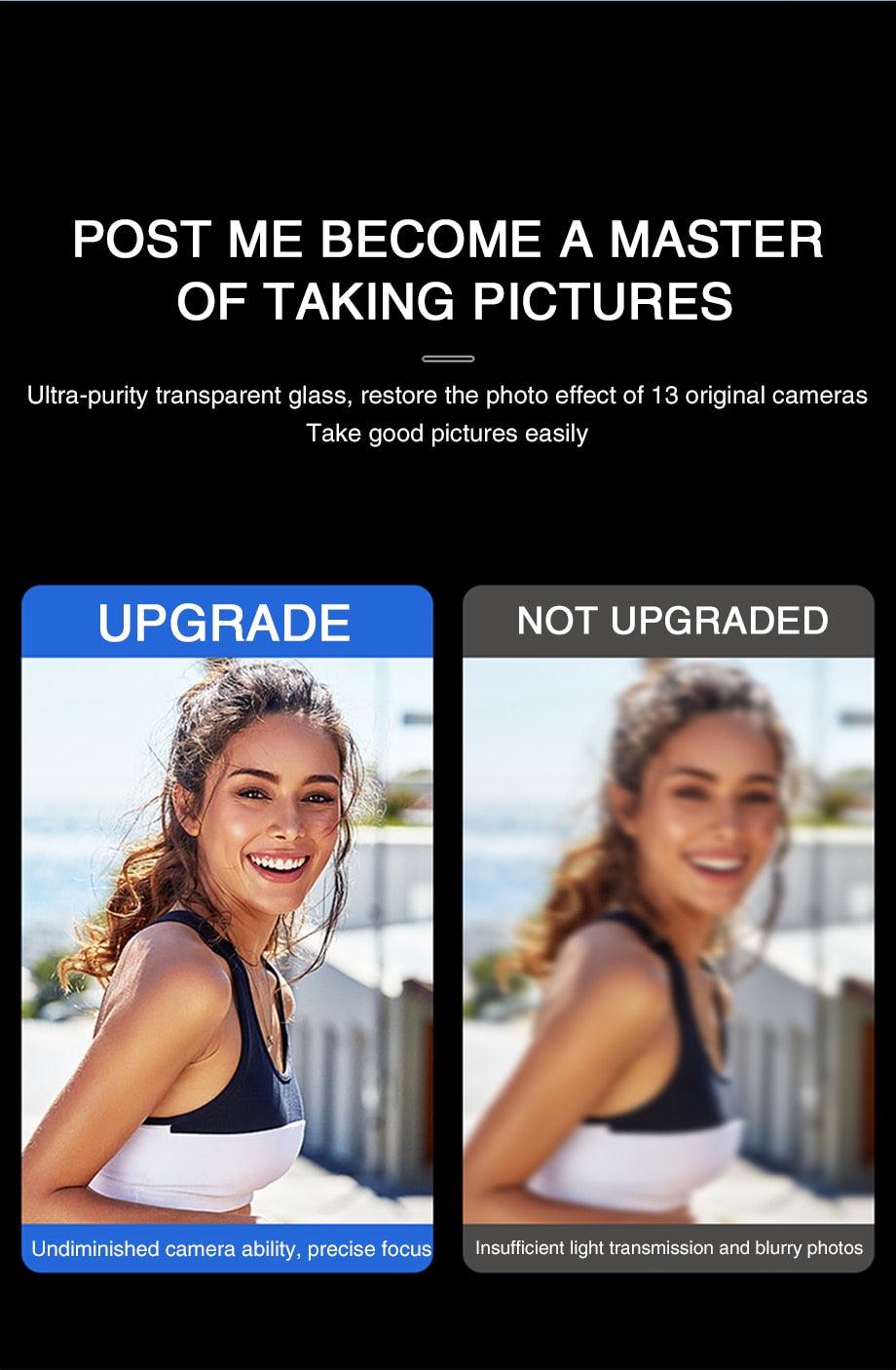 9D Tempered Glass Camera Lens Protector for iPhone
