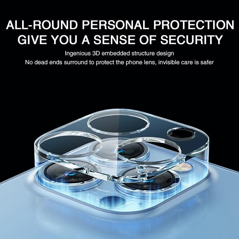 9D Tempered Glass Camera Lens Protector for iPhone