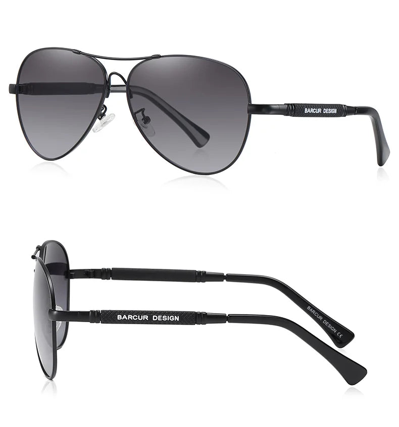 BARCUR Polarized Pilot Sunglasses for Men - Stylish UV400 Protection