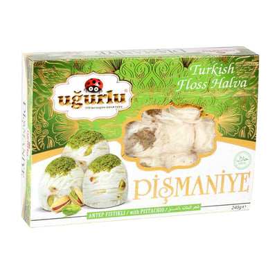 Uğurlu Pistachio Pişmaniye – 240g (Fıstıklı Pişmaniye)