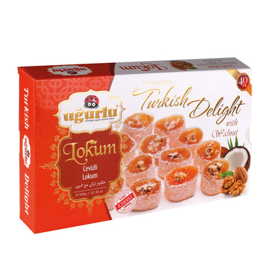 Uğurlu Walnut Turkish Delight – 350g (Cevizli Lokum)