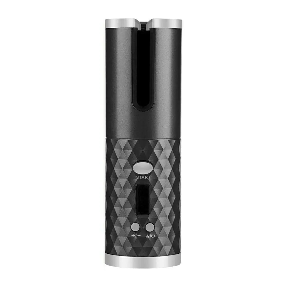 Rizador de Cabello Inalámbrico con Rotación Automática y Pantalla LCD