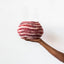 Berry Red Pathways Decorative Wool Ukhamba Bowl - Korvel