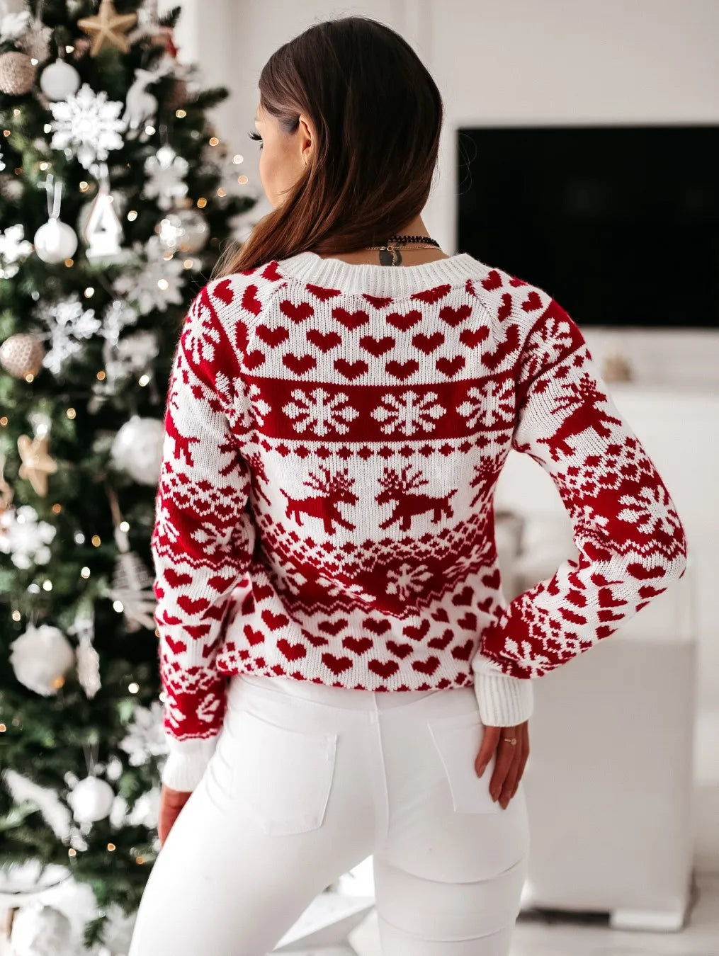 Pulls de Noël à manches longues festifs