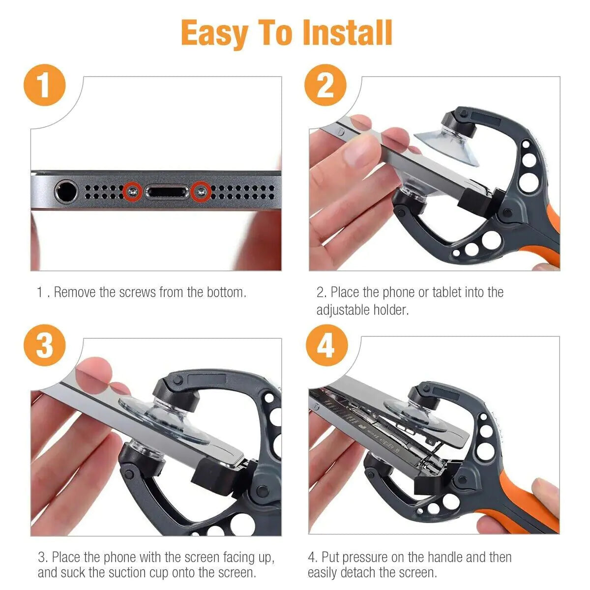 Kit de herramientas de reparación de pantalla de teléfono móvil 20 en 1