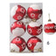 Vibrant Glitter Christmas Balls - Set of 6
