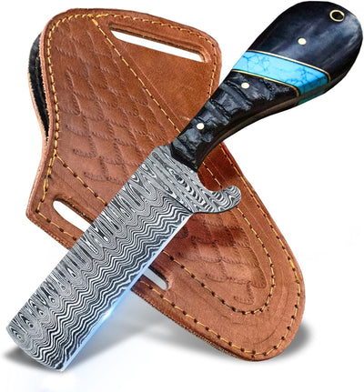 Limited Edition Custom Bull Knife – Handcrafted Damascus Steel - Korvel