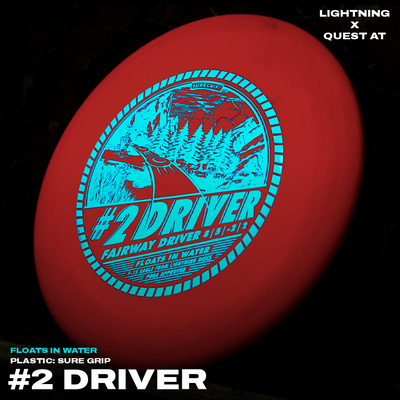Lightning Sure Grip #2 Fairway Driver - Premium Golf Disc