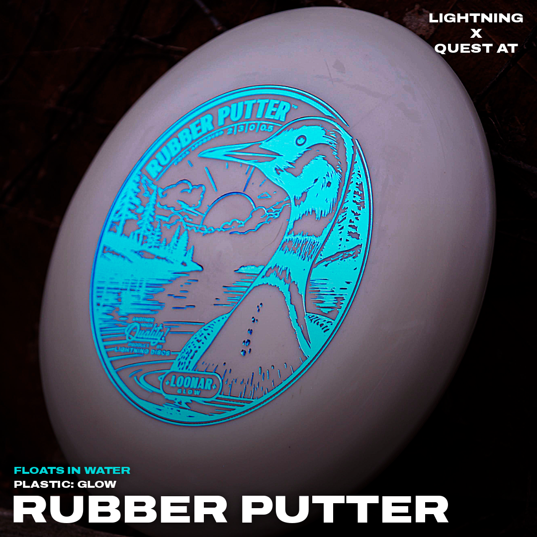 Disque de putter de golf en caoutchouc lumineux Loonar Glow