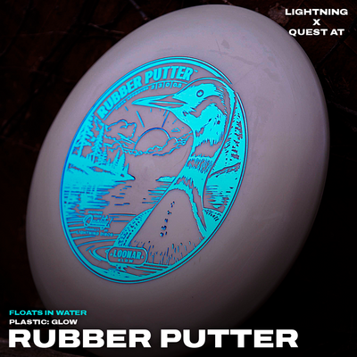 Luminous Loonar Glow Rubber Golf Putter Disc