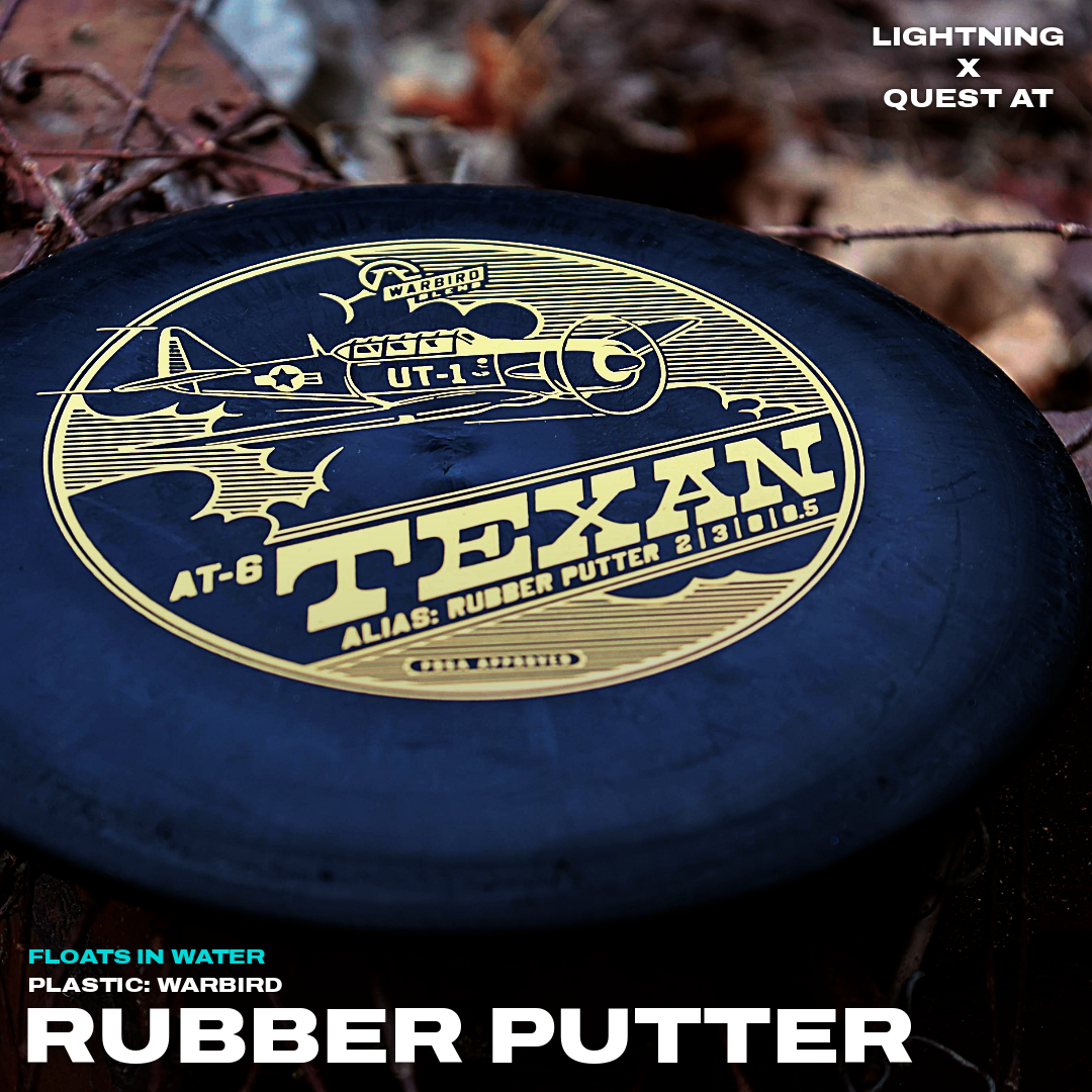 Lightning Warbird AT-6 Premium Rubber Golf Putter Disc