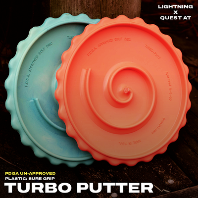 Quest Turbo Putt Disc Golf Disc - Unique Overhand Design