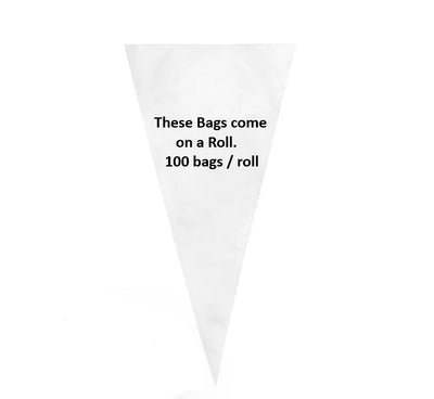 Clear Disposable Pastry Bags - Value Series (100 Bags)