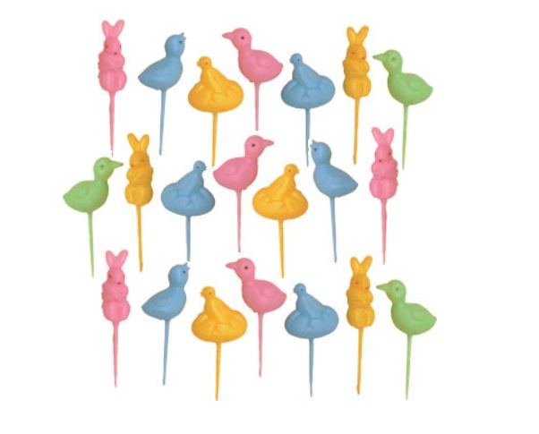 Asortimento de Decoraciones de Pascua - Conejos y Pollitos