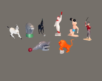 Circus 9-Piece Cake Topper Set