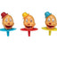 Clown Head Cocktail Picks - 2" - Assorted Colors