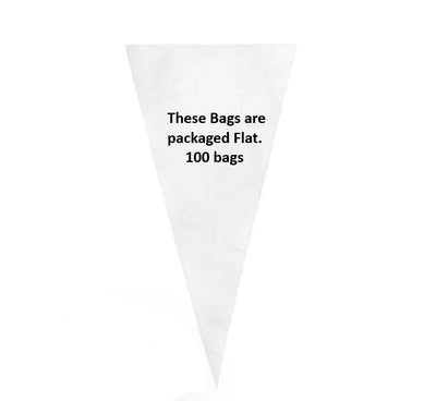 Pro-Grade Disposable Pastry Bags - Clear, 100 Count