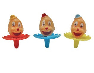 Clown Head Cocktail Picks - 2" - Assorted Colors