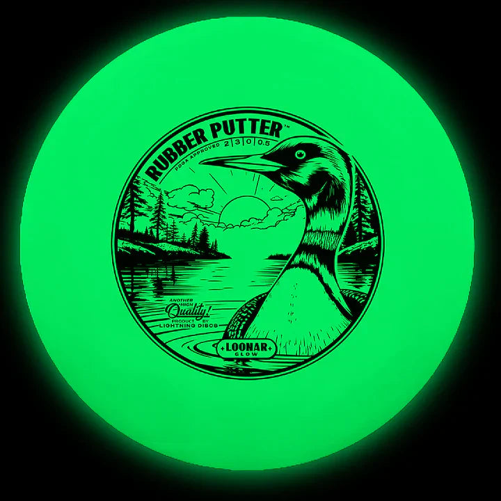 Disque de putter de golf en caoutchouc lumineux Loonar Glow