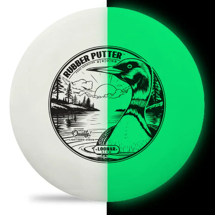 Disque de putter de golf en caoutchouc lumineux Loonar Glow