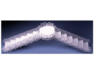 Ensemble de Pont et Escaliers en Filigrane Élégant - Blanc