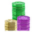 Vibrant Mardi Gras Coins - Assorted Colors, 1-1/2"