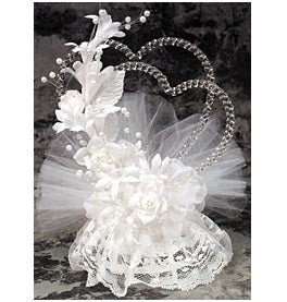 Hearts In Harmony Cake Topper - 7.5" Elegant Design