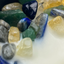 Virgo Crystal Infused Candle with Citrine, Lapis Lazuli & Green Aventurine | 9oz Coconut-Soy Blend - Korvel