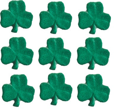 Edible Shamrocks Molded Sugar Decorations - Various Sizes