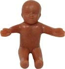 Mardi Gras King Cake Babies, 1-1/4", Choose Skin-tone and Count - Korvel