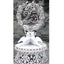 Silver Anniversary Cake Topper with Doves