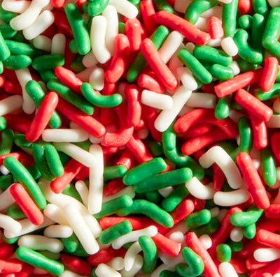 Mezcla de Sprinkles Navideños - 8oz, 5lb o 10lb